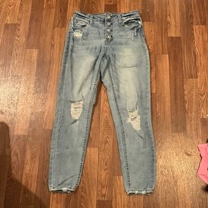 high waisted skinny jeans